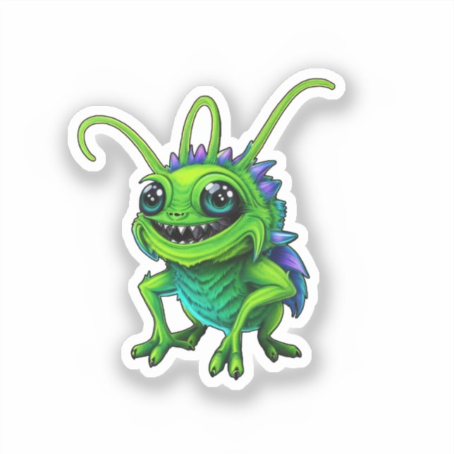 Pegatina Grüne Monster-Grille -  (Anverso)