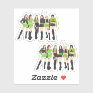 Pegatina Grupo Chica Kpop