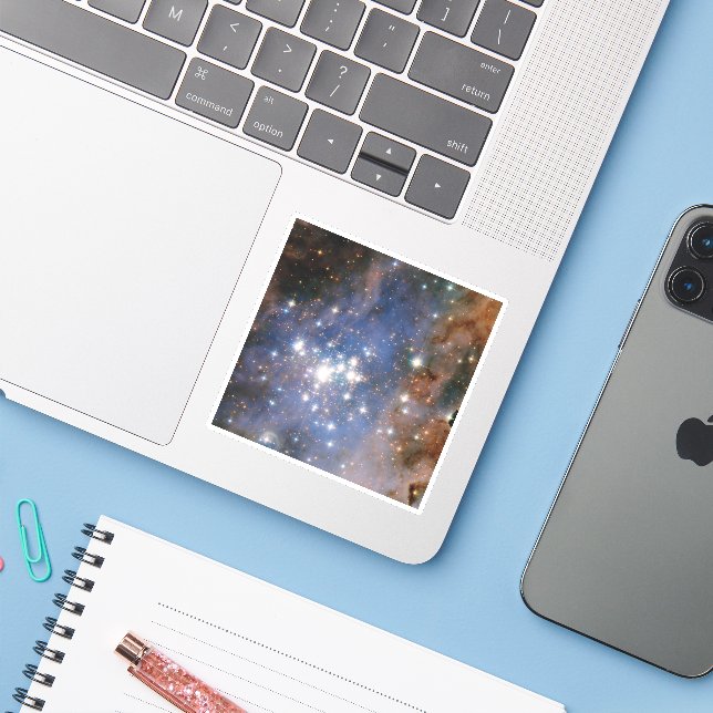 Pegatina Grupo de estrellas Trumpler 14. (Ordenado portátil con iPhone)