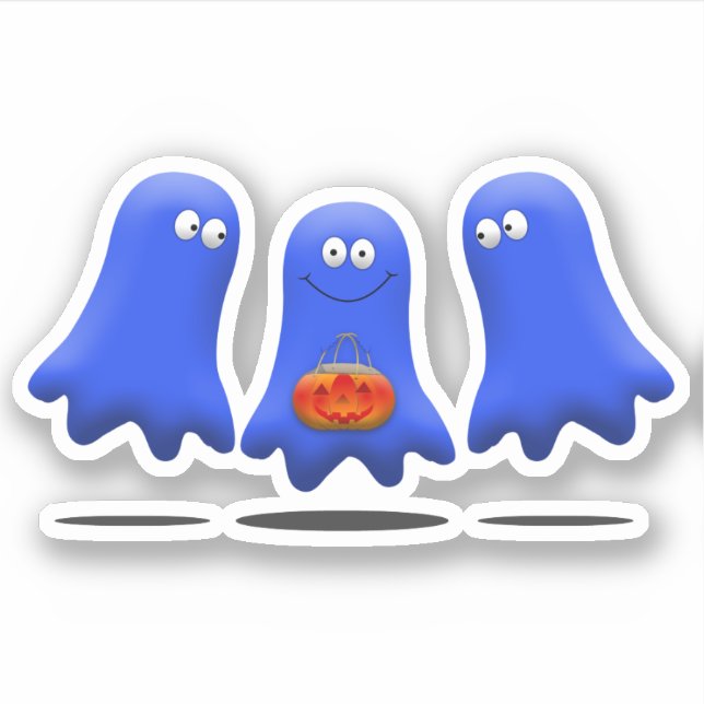 Pegatina Grupo fantasma Boo Man (Anverso)