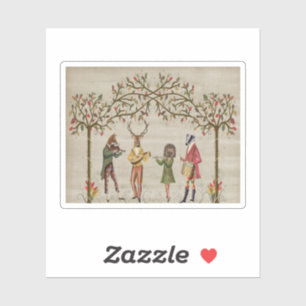 Pegatina Grupo Mineral de Animales de Woodland