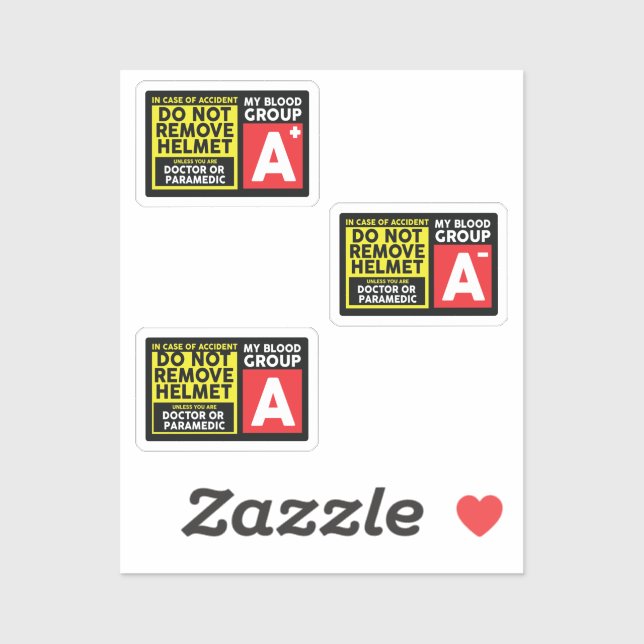 Pegatina Grupo sanguíneo A (Hoja)