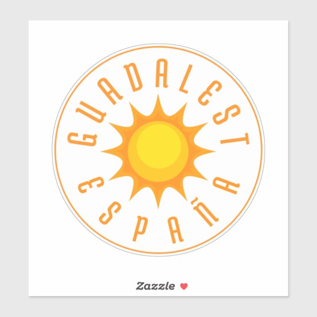 Pegatina GUADALEST ESPAÑA Sun (Hoja)