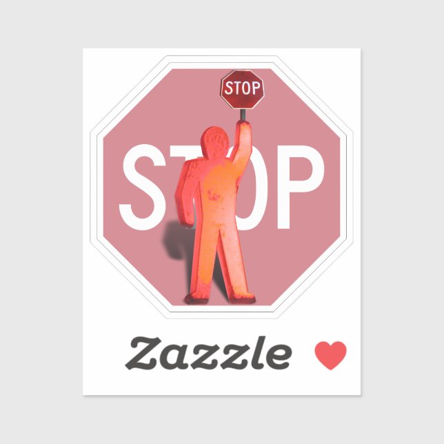 Pegatina Guardia de cruce de escuelas (Hoja)