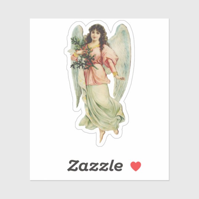 Pegatina Guardian Angel Divine Watchfulness & Grace Art (Hoja)