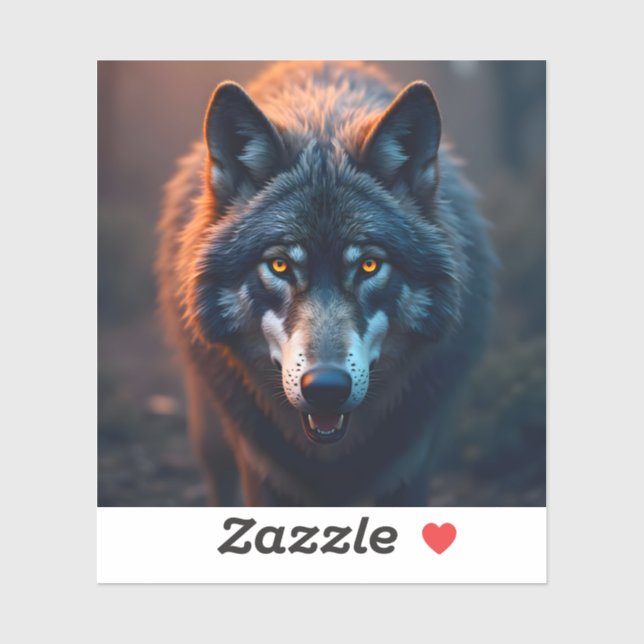 Pegatina Guardian Of The Wild - Square Vinyl Sticker (Hoja)