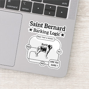 Pegatina Guay, el propietario de un perro gracioso de la ló