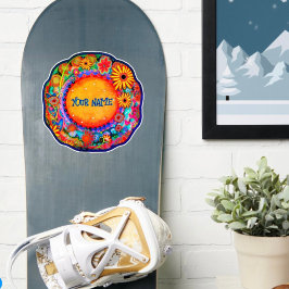 Pegatina Guay Fun Floral Personalizado de moda Nombre Inesp