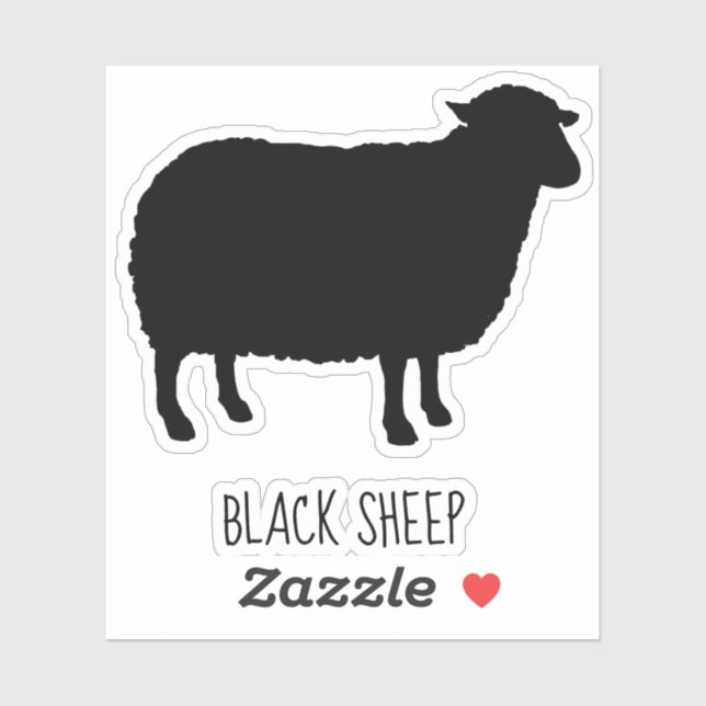 Pegatina Guay Vinyl de Black Sheep Silhouette (Hoja)