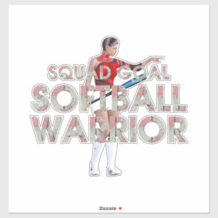 Pegatina Guerrero de Softbol TOP