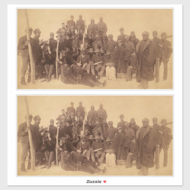 Pegatina Guerreros de búfalo: la caballería norteamericana  (Hoja)