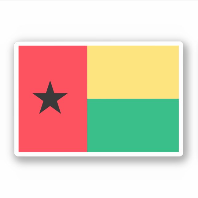 Pegatina Guinea-Bissau (Anverso)