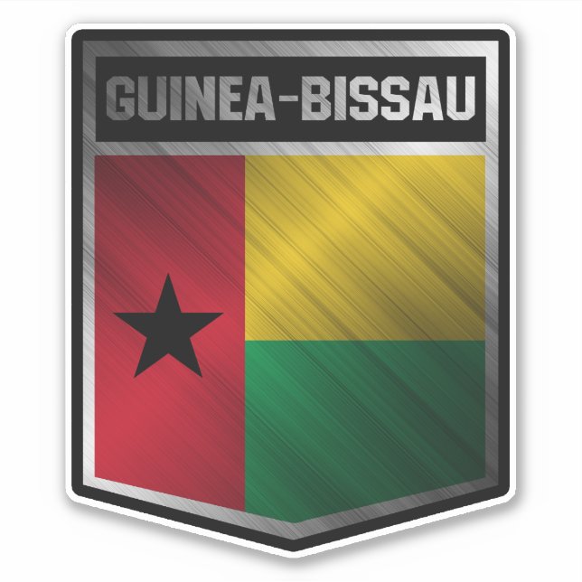 Pegatina Guinea-Bissau (Anverso)