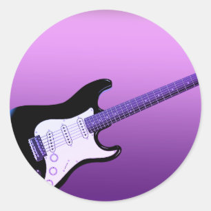Pegatina Guitar Purple