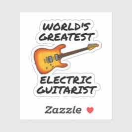 Pegatina Guitarista eléctrico más grande del mundo, guitarr