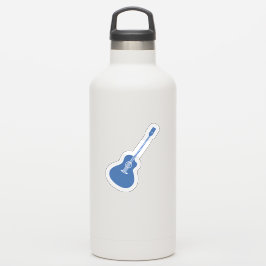 Pegatina Guitarra Azul