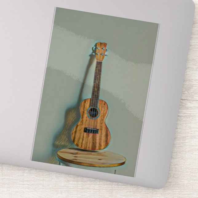 Pegatina Guitarra de rock (Detalle)