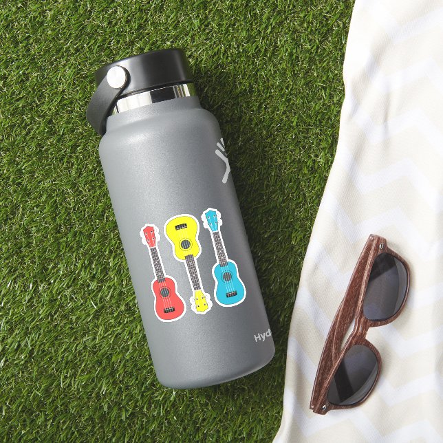 Pegatina Guitarra ucraniana 3 pcs en color (HydroFlask Insitu)