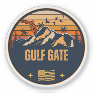 Pegatina Gulf Gate, Florida 