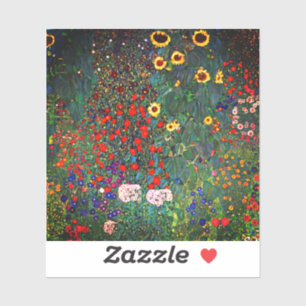 Pegatina Gustav Klimt Flower Garden