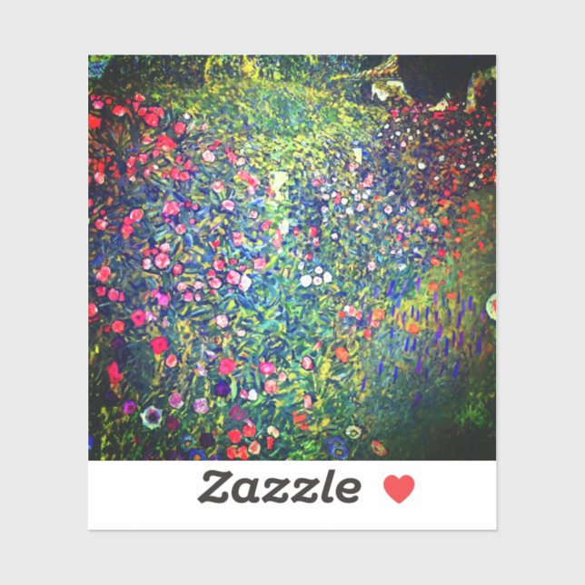 Pegatina Gustav Klimt Italian Garden (Hoja)