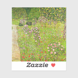 Pegatina Gustav Klimt Orchard con Rosas