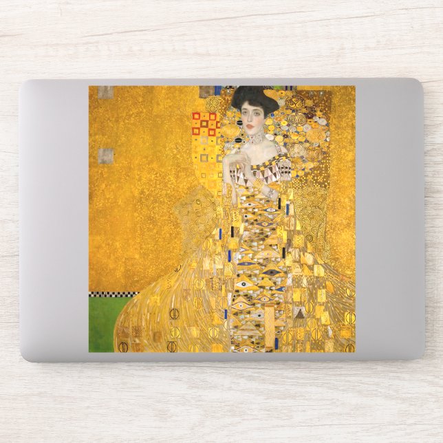Pegatina Gustav Klimt - Retrato de Adele Bloch-Bauer I (Ordenador)