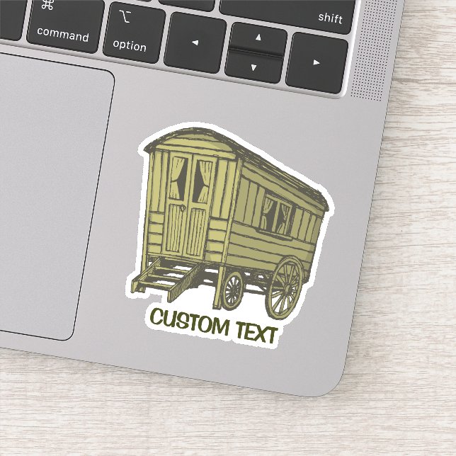 Pegatina Gypsy Caravan Wagon (Detalle)