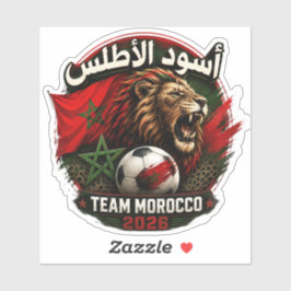 Pegatina 🇲🇦 HA HNA JINA Equipo Marruecos Día de Partido 2