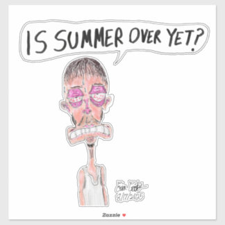 Pegatina ¿Ha terminado ya el verano? - Cómics de Erica Croo