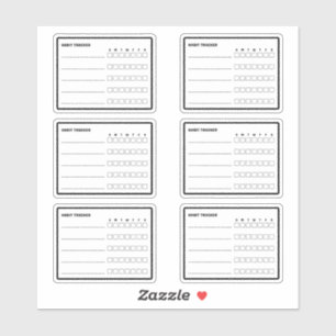 Pegatina Habit Tracker Planner