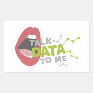 Pegatina - Hable conmigo con datos