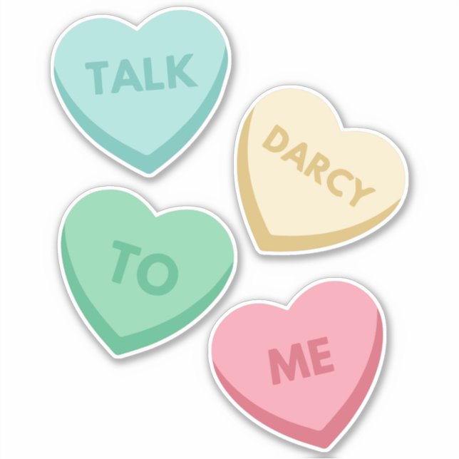 Pegatina Hable Darcy Conmigo III (Anverso)