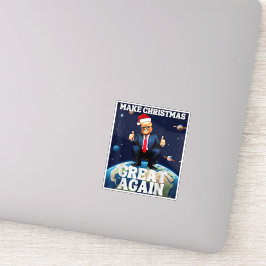 Pegatina Hacer a los Navidades geniales de nuevo Navidad Gr