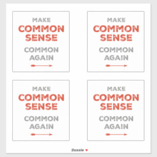 Pegatina Hacer común el sentido común de nuevo