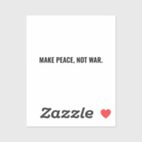 Hacer que la paz no sea la guerra minimalista text