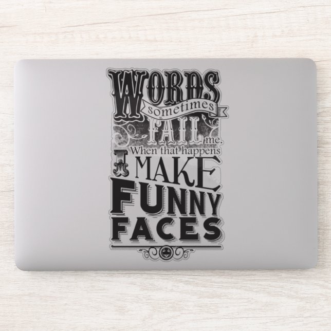 Pegatina Hacer rostros (Ordenador)