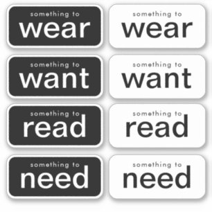 Pegatina Hacerlo sencillo para el regalo con simplicidad