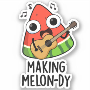 Pegatina Haciendo Funny Melon Pun