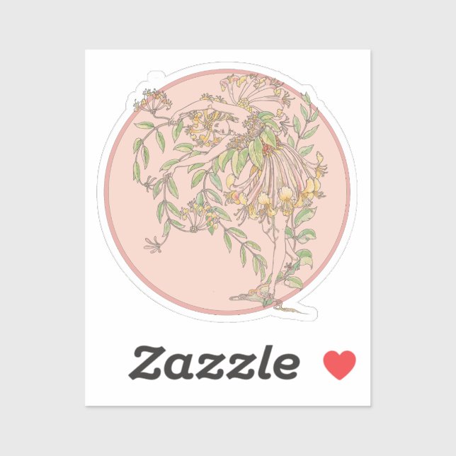 Pegatina Hadas de miel - Hada de cosecha del jardín (Hoja)