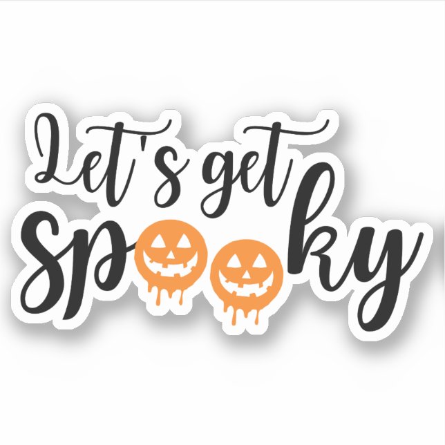 Pegatina Hagamos que se muevan las luces de halloween (Anverso)