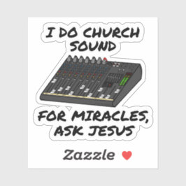 Pegatina Hago Sonido De Iglesia Para Los Milagros Pregúnten