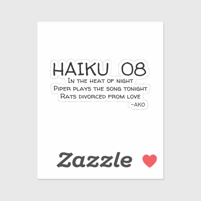 PEGATINA HAIKU 08 (Hoja)
