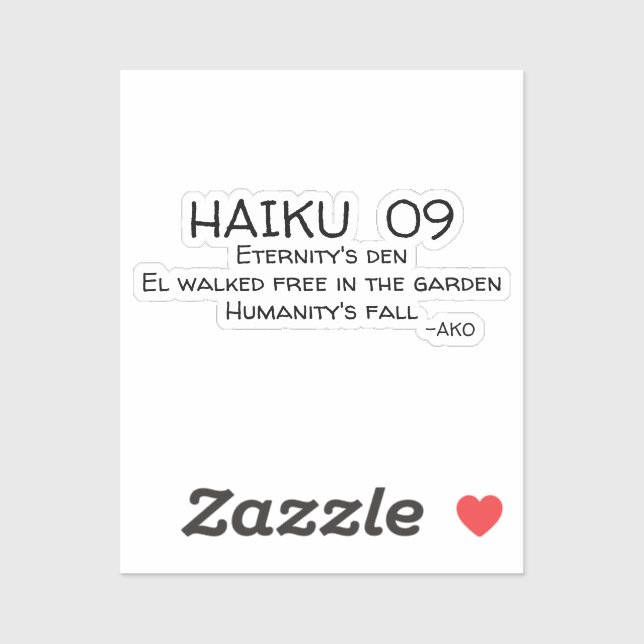PEGATINA HAIKU 09 (Hoja)