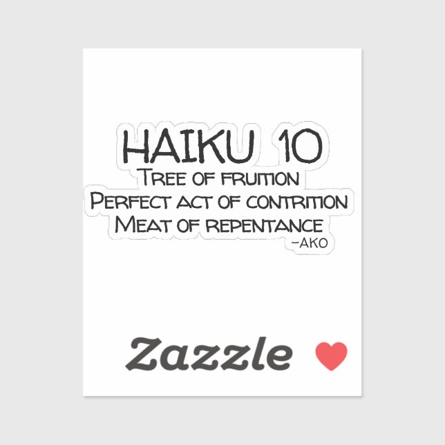 PEGATINA HAIKU 10 (Hoja)