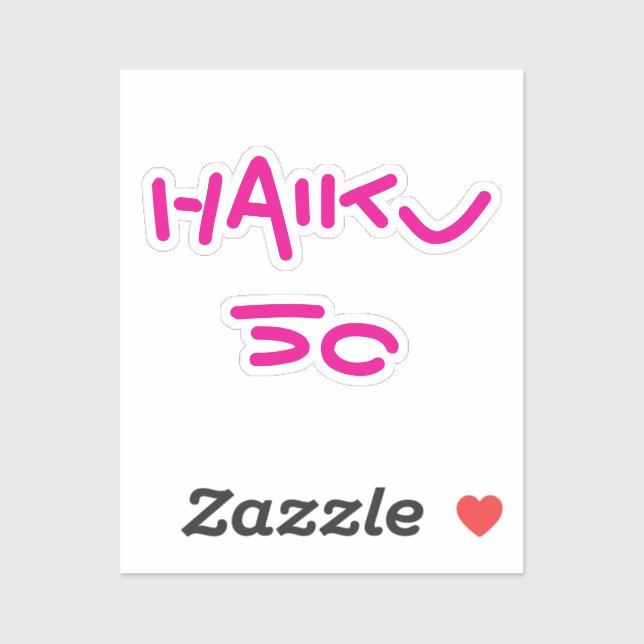 PEGATINA HAIKU 50 (Hoja)