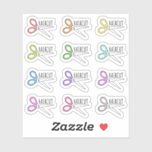 Pegatina Haircut Scissors Hair Salon Reminder Bujo Planner