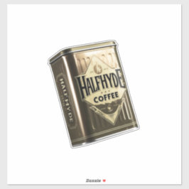 Pegatina Halfhyde Coffee Co Retro Tin