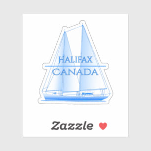 Pegatina Halifax Coastal Nautical Sailing Sailor