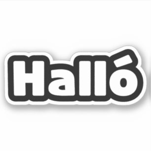 Pegatina Halló islandés { Hello ) Idioma Íslenska